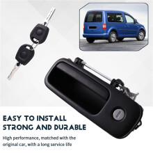 1J6827297G 1J6827565B Tailgate Rear Outer Door Handle with Lock 2 Keys for 4 IV Lupo Arosa 1997-2006