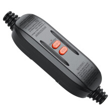 Inline-GFCI-Stecker 15 Ampere mit Automatischer Rückstellung, Einfacher und Sicherer Industrieller Fehlerstromschutz für Hochdruckreiniger