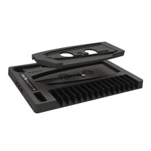 Koeldock voor PS5 Slim Cooling Dock Oplaaddock met Schijforganisatorhandgreep Stoeloplader Koptelefoonhouder