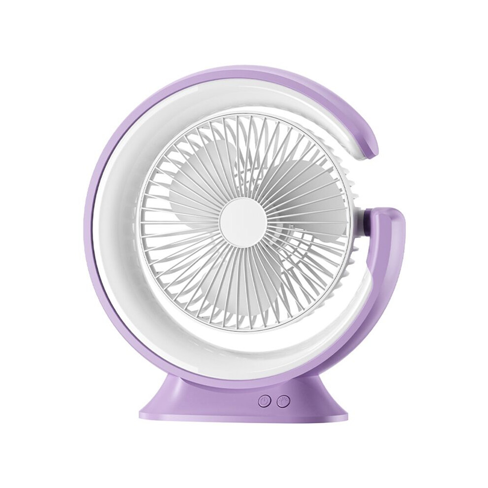 Desk Lamp Fan 1200Mah Desktop Runner Handheld Electric Fan Multifunction Practical 3 Speed Fan, Light 6033538462990