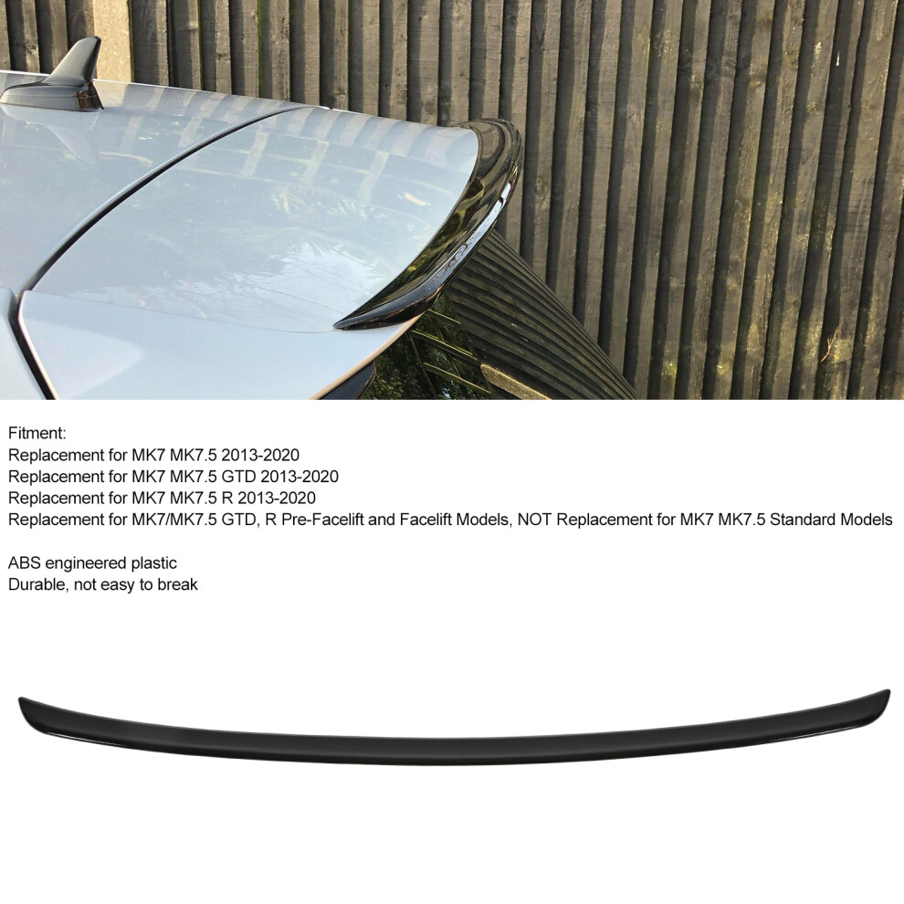 Gloss Roof Wing For Golf Mk7 Gtd 2013-2020 Black 7055741739545