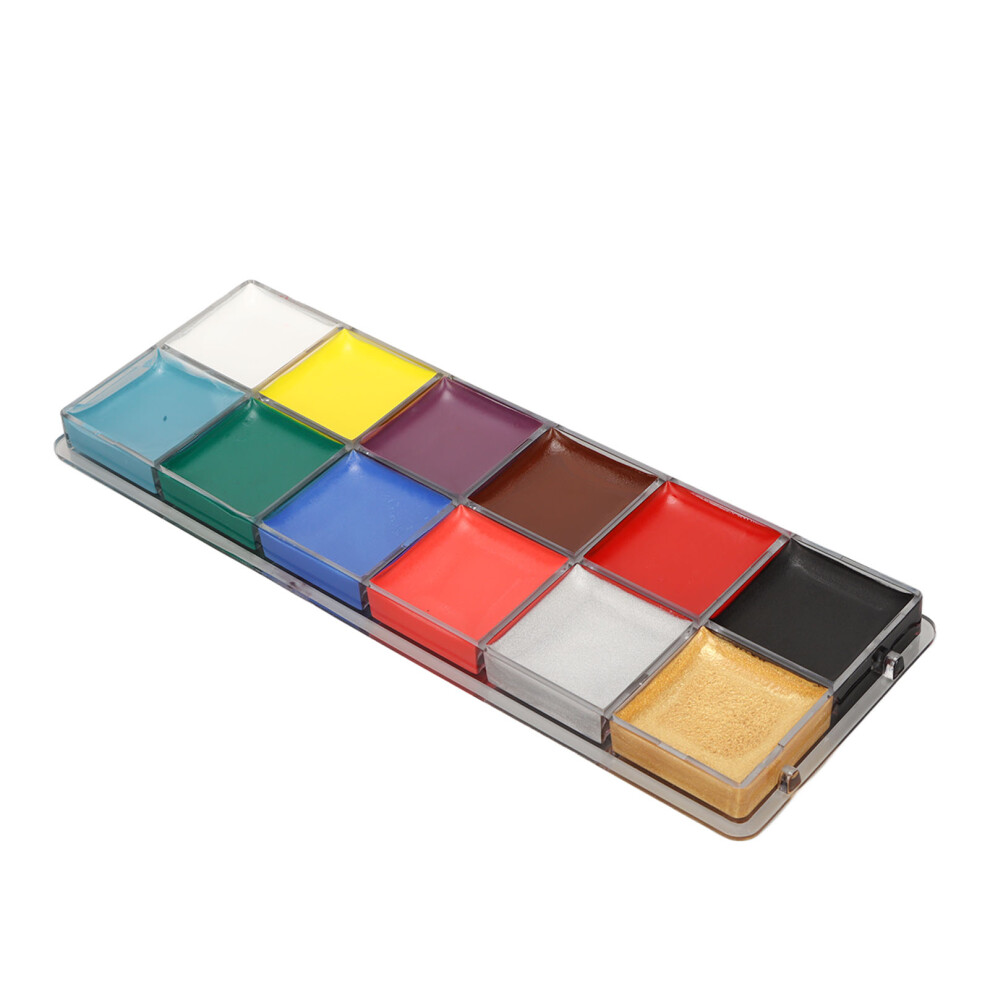 Washable 12-Colour Body Paint Kit Oily