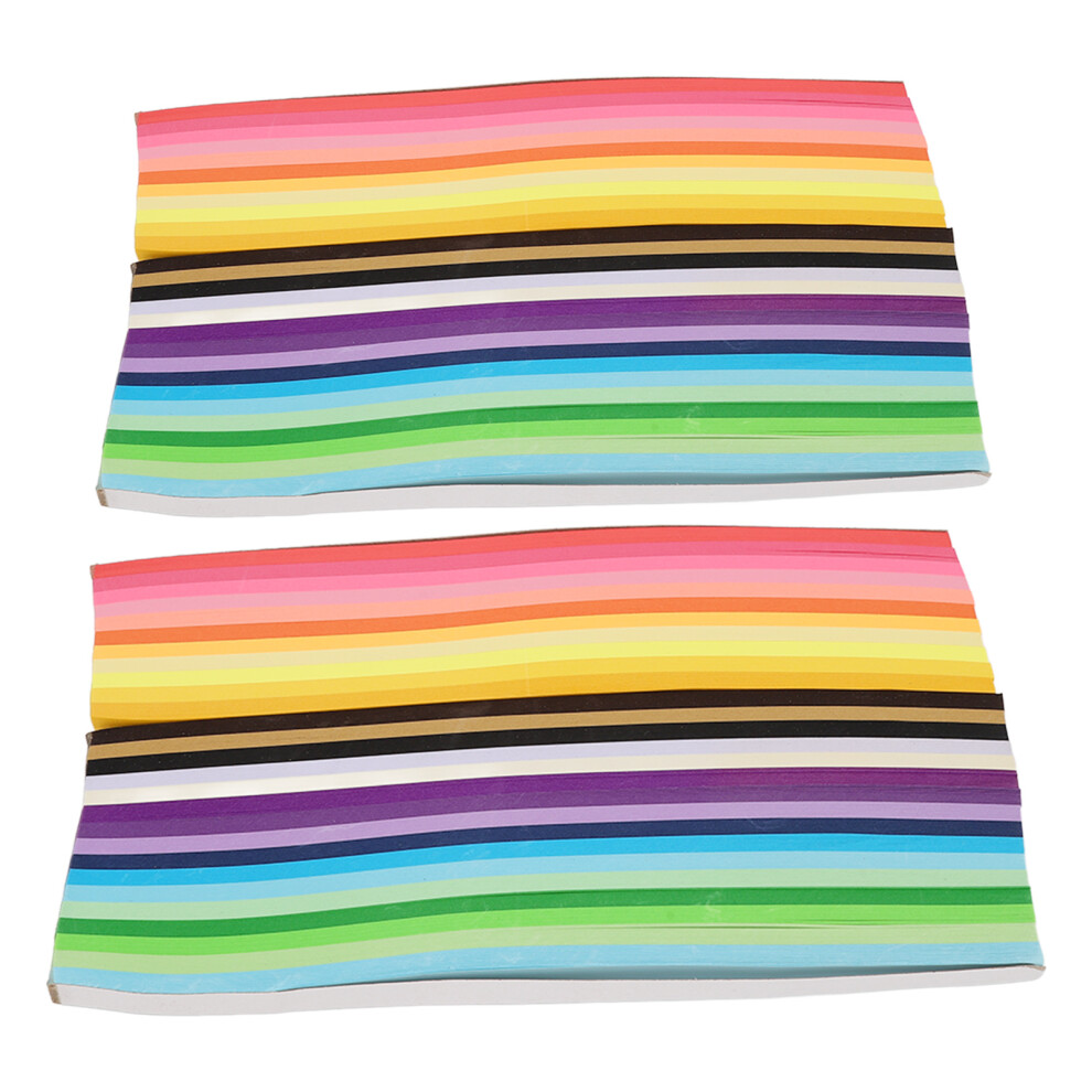 2700 Sheet Star Paper Strips 27 Colours Craft