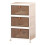 3/4 Tier Stackable Storage Boxes with Lids,Sturdy PP Matterial, Foldable Plastic Storage Unit for Toys/ Clothes A 1