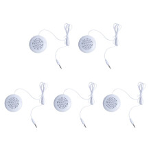 5X Neues 3.5mm Tragbares  Lautsprecher-Kissen Fuer  MP3 MP4 CD Telefon Weiss