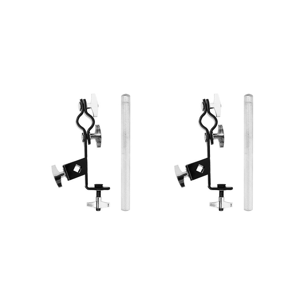 2X Cowbell Holder Clamp Bracket Drum Tambourine Support Clip Multi-Function Stand Expansion Clip 4711074793748