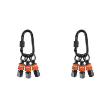 2X Socket Holder Keychain 6pc -1/2inch Socket Organizer with Quick Release and Clip - Impact Wrench and Toolbox