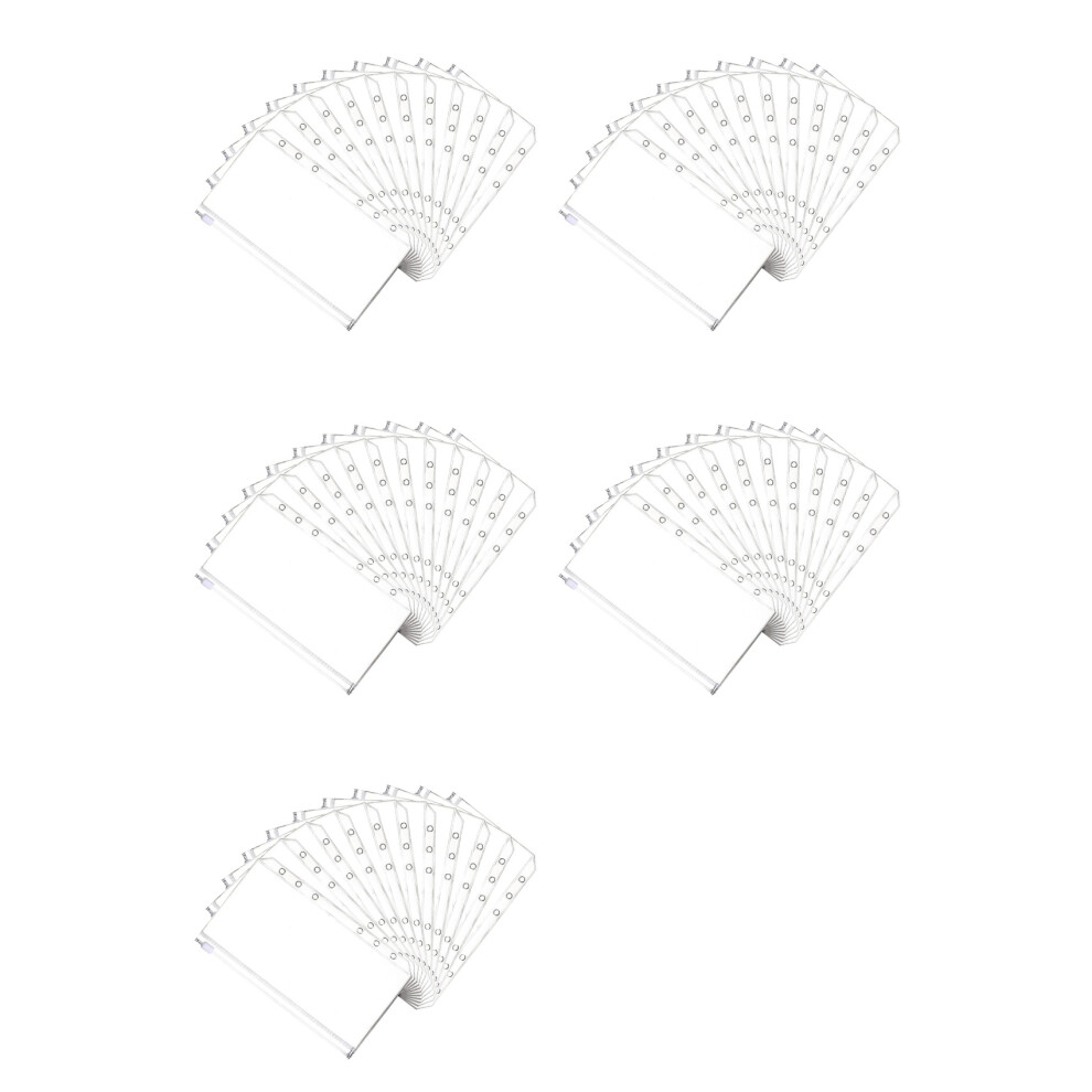 100 Pcs Cash Envelope 6 Holes Budget Binder Pockets Zipper Folders For A6 Notebook Binder Money Saving Binder 4713937369145