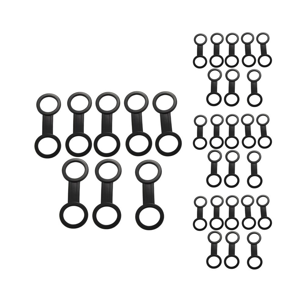 160X Scuba Diving Dive Snorkeling Silicone Snorkel Mask Strap Keeper Holder Clips Retainer Attachment Gear Spare Black 4713843676689