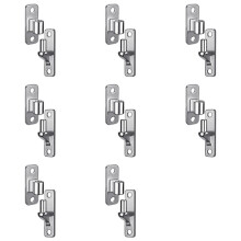 16x Wall Mount Gate Hinges for Farm Gates, Outdoor One-Piece No-Weld Chain Link Fence Parts with 5/8 Hinge Pin