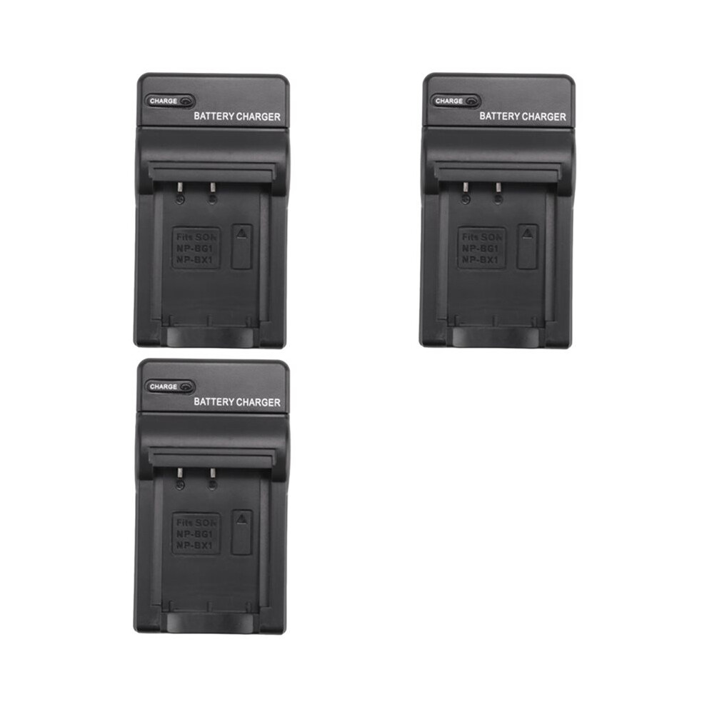 3X Battery Charger Ac Adapter For Cybershot Np-Bg1/Fg1 Np-Bg1 Dsc-W100 Dsc-W110 Dsc-W120 Dsc-H10, Dsc-H3, Dsc-H7 Us Plug 4714250122370