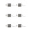6X 3 Strings Guitar  String Bridge Bridge Pull String Hard Tail Guitar Bridge Tail 3 String Guitar Replacement Silver 1