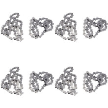 8 Stuks 8 Inch Kettingzaagketting Vervangende Gidszaagketting voor 8 Inch, 1/4 Inch LP Pitch 47 Drive Geschikt voor Kettingzaag