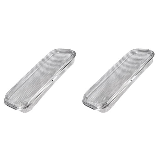 2X Dishwasher Basket, Stainless Steel Dishwasher Silverware Basket, Dishwasher Utensil Basket Rectangular Mesh