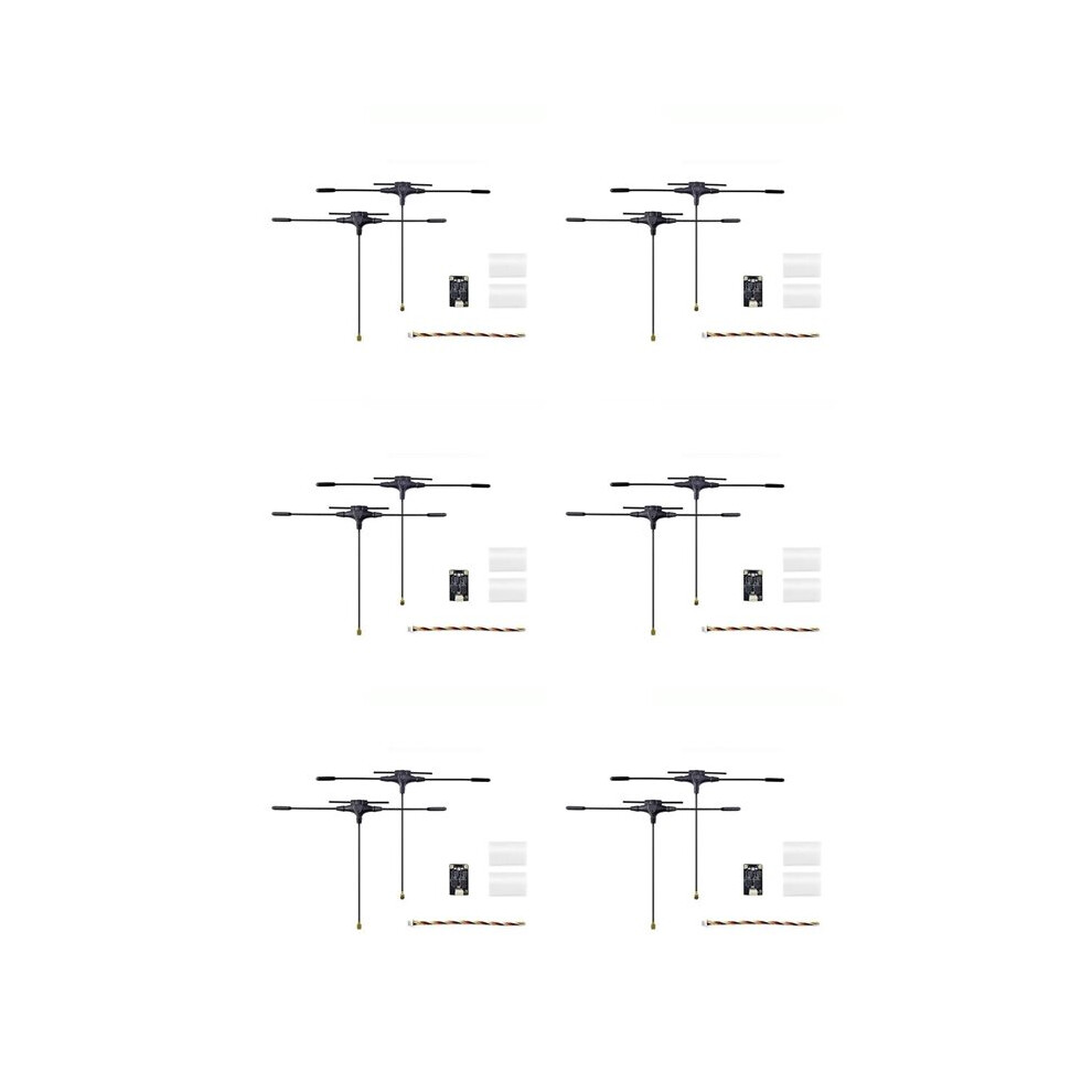 6X Gemini 2.4G/915Mhz Dual Elrs Diversity Receiver 100Mw Ipex-1 Connector For Fpv Rc Long Range Drone Quadcopter 4712791035043