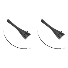 2Satz 3/4 und 4/4 Universal-Cello-Saitenhalter mit Schwanzseil, 2-Teilige Zugplatte Aus Aluminiumlegierung, Verstellbar