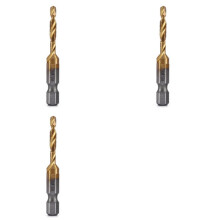 3pcs M4x0.7mm Hex Shank Titanium Plated HSS Screw Thread Metric Tap Drill Bits Screw Compound Tap Open Chamfer Tool