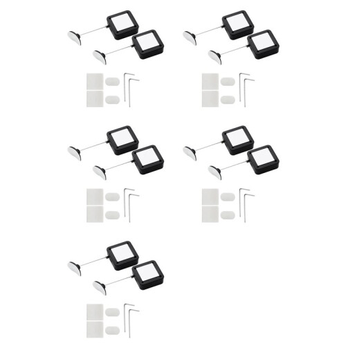 Retractable Remote Control Tethers, Remote Cable Lock , 6.6Ft /2M Remote Control Security Lock for TV and DVD 10 Pcs
