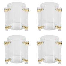 4X Handwaschbecher, Acryl-Waschbecher, Handwaschbecher mit Zwei Acryl-Griffen für Jüdisches Gebet, Waschbecher, Zylindergriffe