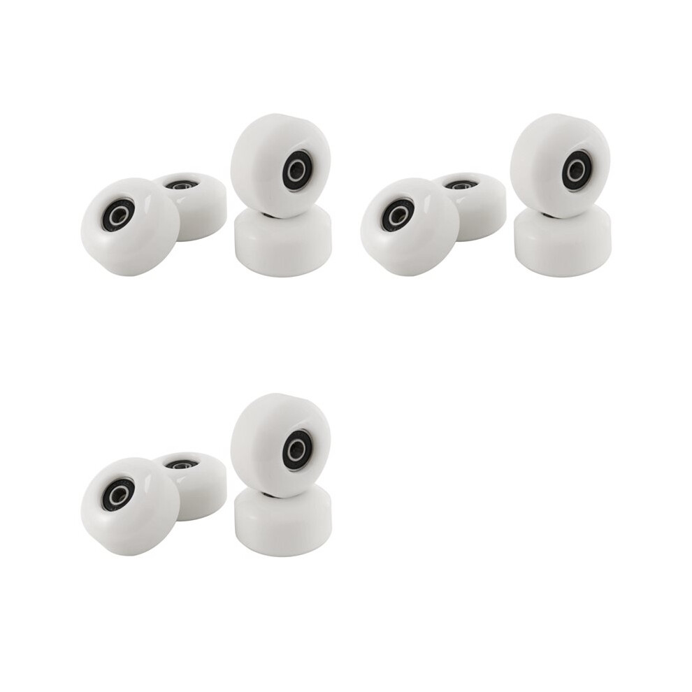 Photos - Power Tool Accessory Skateboard Wheels with Bearings 52x30mm Street PU Wheels Skateboard Parts Longboard Wheels  White(Set of 12)