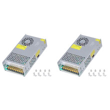 2X Adaptador de Fonte de Alimentação 48 V 12,5 A 600 W 110 V CA para 48 V CC, Fonte de Alimentação Do Conversor para Controlador de Medidor de