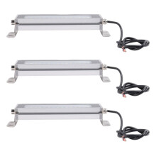 3Stück 22 cm AC110-230 V Werkstatt-Drehbank-LED-Licht CNC-Werkzeugmaschinen-Arbeitslicht Wasserdichte Nähbeleuchtung Lampen Aus Aluminiumlegierung