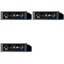 3X Controlador de Velocidade Do Ventilador LCD Touchscreen de 5,25 Pol., Controlador de Temperatura de Resfriamento Do Computador, Monitor de