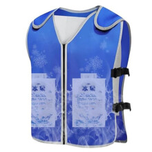 Chaleco Refrigerante Ajustable para Hombre y Mujer con 26 Paquetes de Gel Frío, Ideal para Trabajar en Climas Cálidos y Actividades Al Aire Libre.