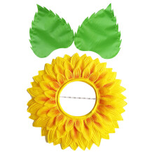 Kids Flower Costume Sunflower Headgear Cosplay Child Dress Clothing