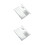 2Rolls Silver Static Cling Privacy Film Way Glass Window 1