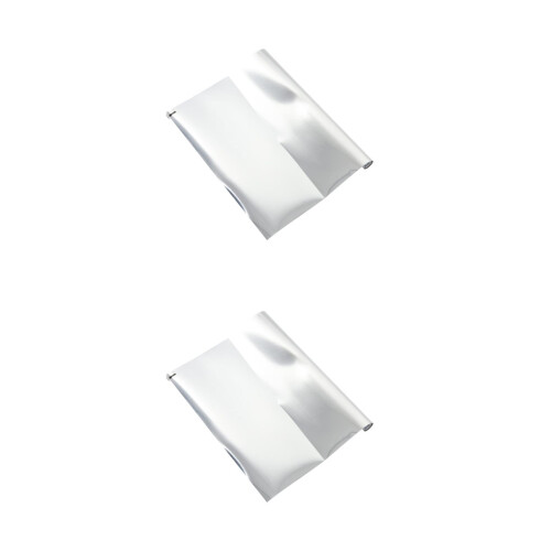 2Rolls Silver Static Cling Privacy Film Way Glass Window
