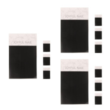 12Sheets French Tip Nail Stickers Black Paper DIY Manicure Nail Decals