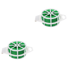 2Rolls Green PVC Iron Plant Tying Ties for Gardening Climbing Vines