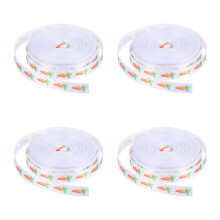 4Rolls White Easter Ribbon Grosgrain for Crafting and Wrapping