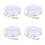 4Rolls White Easter Ribbon Grosgrain for Crafting and Wrapping 1
