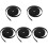 5Rolls Black Organizing Loop Hook Tape Heavy Duty Cable Fixing Strip 1