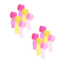 12Rolls Multi Color Crepe Paper Streamers for DIY Use