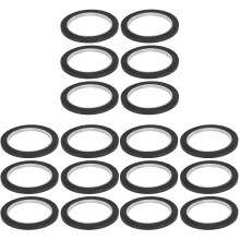 18Rolls Black Pet Graphic Grid Tape Durable Adhesive Whiteboard Tape
