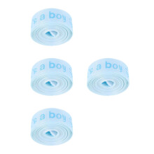 4Rolls Versatile Sky-Blue Baby Ribbon for DIY Decor and Gift Wrapping