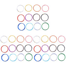 36Rolls Multi-Colored Aluminum Wire Soft Bendable Jewelry