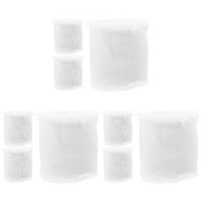 9Rolls White Polyester Fringe Ribbon for Bouquet Wedding Gift Wrapping