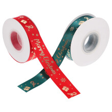 4Rolls Assorted Color Christmas Ribbon for Crafts and Holiday Decor