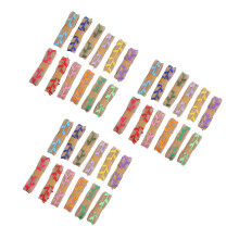 36Rolls Burlap DIY Ribbon Linen Roll for Wedding Decor Assorted Color