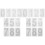 20Sheets Silver Number Decals Paper DIY for Mailbox and Trash Can 1
