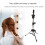 Silver Salon Training Tripod for Hair 18