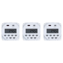 3X 12V Digital LCD Power Programmable Timer Relay 16A Amps