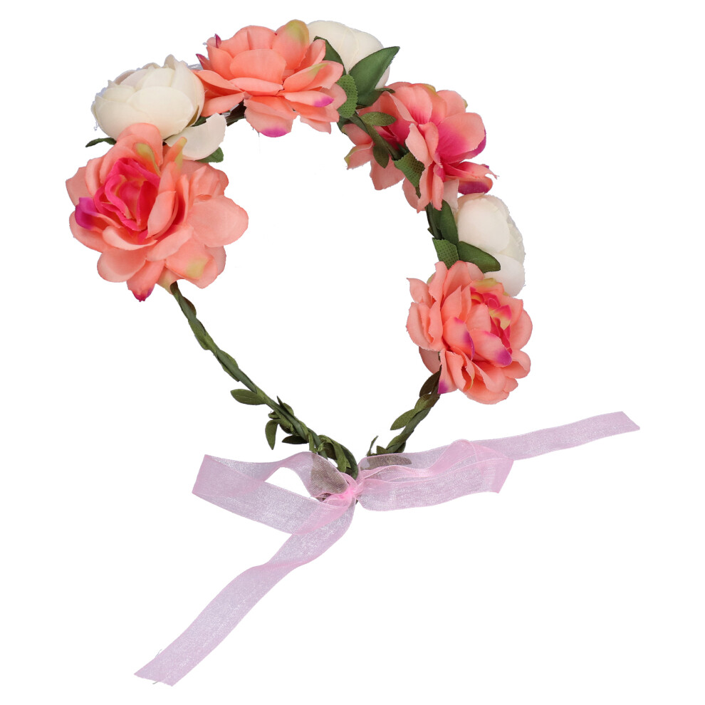 Artificial Flower Headband Wreath