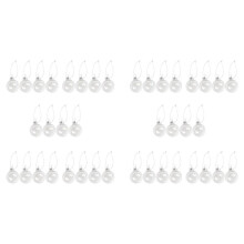 Klar DIY Kugeln Bruchsicher Stammlosen Kunststoff XMAS  Home Tree Decor Geschenk - 60Mm Menge: 40