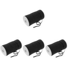 4Rolls Premium Rubber Elastic Strap for Clothes Sewing and DIY