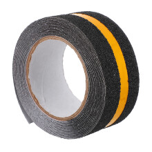 1Roll Vielseitiges Sicherheitswarnband Schwarz PVC Für Boden